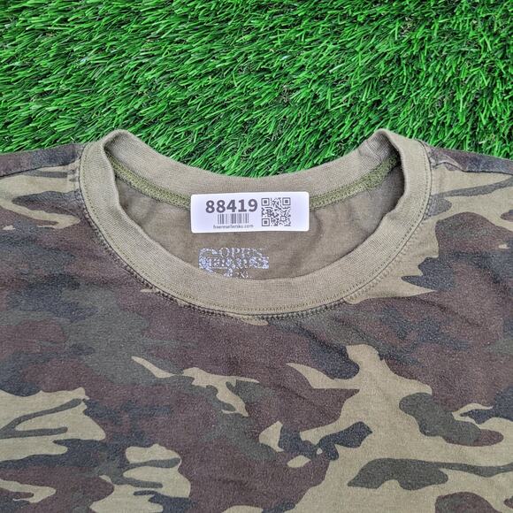 Woodland Camo Long Sleeve Shirt 2XL 25x28 Military Streetwear Style - Picture 2 of 11